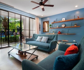 Nicely decorated ground-floor unit in front of pool at Pacifico in Coco